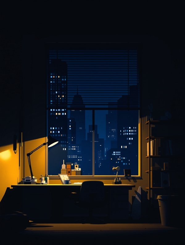 深夜办公室